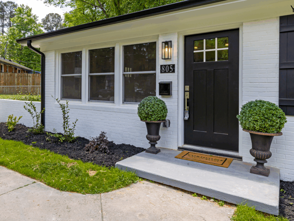 Exterior door painting service completed by Precision Painters, Tampa FL