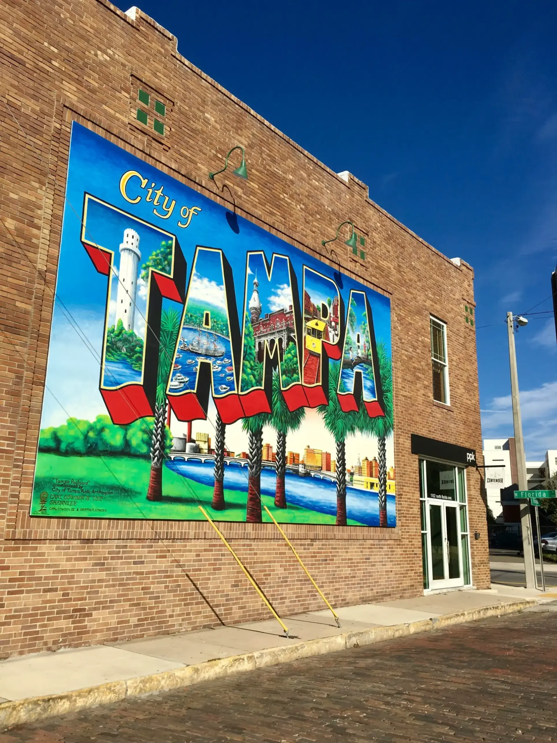 Tampa city mural representing the communities